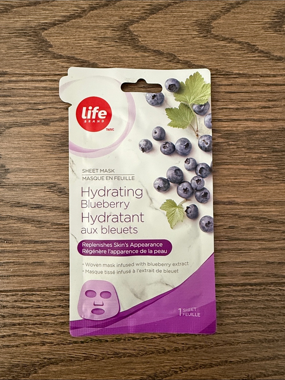 FREE GWP - Life Brand Hydrating Blueberry Sheet Mask